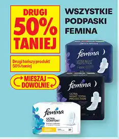 Biedronka Wszystkie podpaski Femina oferta