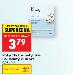 Biedronka Patyczki kosmetyczne Be Beauty, 300 szt oferta