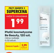 Biedronka Płatki kosmetyczne Be Beauty, 120 szt oferta