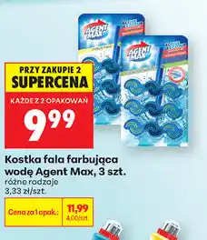 Biedronka Kostka fala farbująca wodę Agent Max, 3 szt oferta