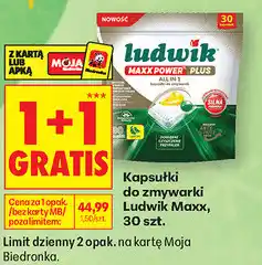 Biedronka Kapsułki do zmywarki Ludwik Maxx, 30 szt oferta