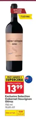 Biedronka Wino czerwone Exclusive Selection Cabernet Sauvignon Shiraz oferta