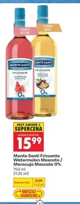 Biedronka Wino bezalkoholowe Monte Santi Frizzante Maracuja Moscato oferta