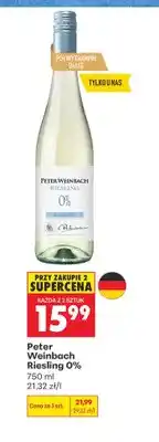 Biedronka Wino bezalkoholowe Peter Weinbach Riesling oferta