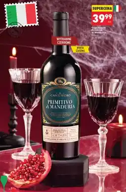 Biedronka Wino czerwone wytrawne Capolavoro Primitivo di Manduria oferta