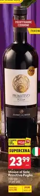 Biedronka Wino czerwone półwytrawne Masso al Sole Primitivo Puglia oferta