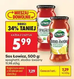 Biedronka Sos Łowicz, 500 g oferta