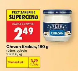 Biedronka Chrzan Krakus , 180 g oferta