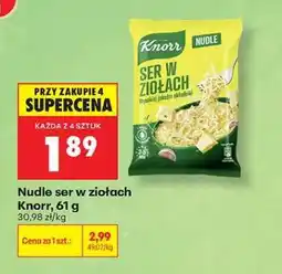 Biedronka Nudle ser w ziołach Knorr, 61 g oferta