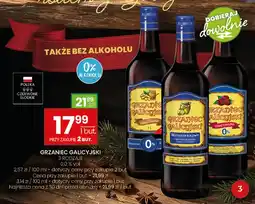 Twój Market Wino bezalkoholowe Grzaniec bezalkoholowy Grzaniec Galicyjski o smaku imbiru i miodu oferta