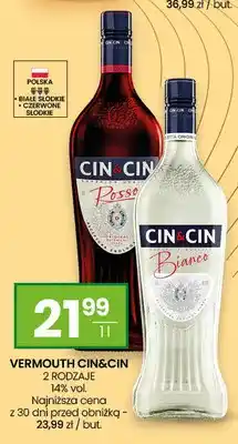 Twój Market Wino białe Vermouth Cin & Cin Bianco oferta