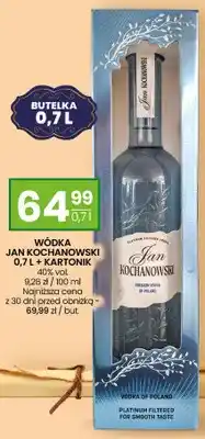 Twój Market Wódka Jan Kochanowski + kartonik oferta