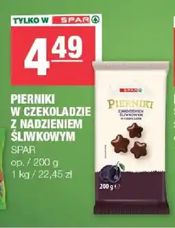 Spar Pierniki w czekoladzie z nadzieniem śliwkowym Spar oferta