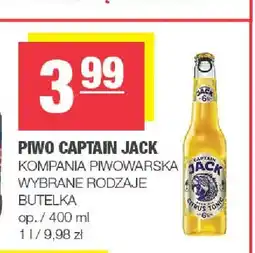 Spar Piwo Captain Jack Citrus Tonic oferta