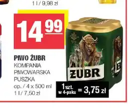 Spar Piwo Żubr 4-pak oferta