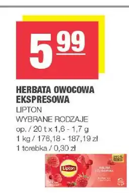 Spar Herbata owocowa ekspresowa Lipton oferta