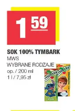 Spar Sok Tymbark 100% oferta