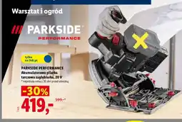 Lidl Akumulatorowa pilarka tarczowa zagłębiarka Parkside Performance oferta
