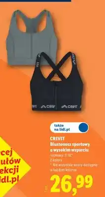 Lidl Biustonosz sportowy o wysokim wsparciu Crivit oferta
