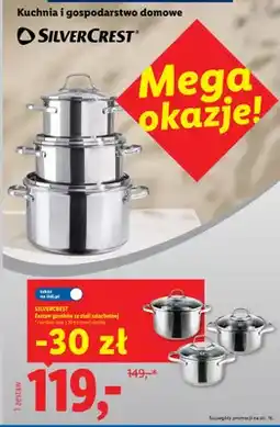 Lidl Zestaw garnków ze stali szlachetnej Silvercrest oferta