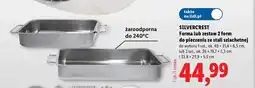 Lidl Forma do pieczenia ze stali szlachetnej 40x31,4x6,5 cm Silvercrest oferta