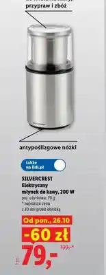 Lidl Elektryczny młynek do kawy Silvercrest oferta