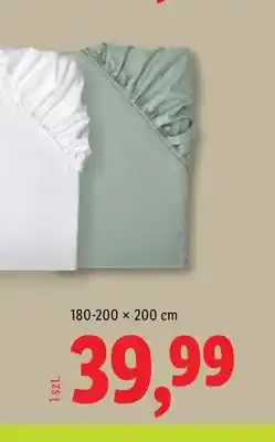 Lidl Prześcieradło flanelowe z gumką Livarno 180-200x200 cm oferta