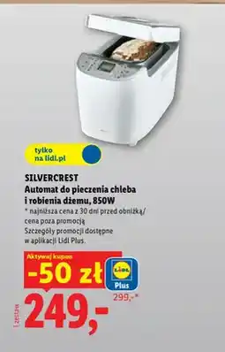 Lidl Automat do pieczenia chleba i robienia dżemu Silvercrest oferta