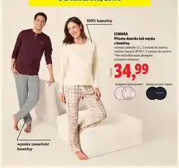 Lidl Piżama damska z bawełny Esmara oferta