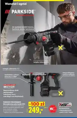 Lidl Akumulatorowy młot kombi Parkside Performance oferta