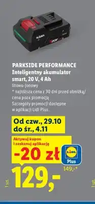 Lidl Inteligentny akumulator smart 4Ah litowo-jonowy Parkside Performance oferta