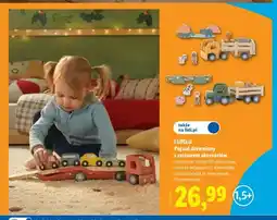 Lidl Pojazd drewniany z zestawem akcesoriów traktor Lupilu oferta