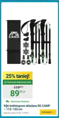 ERLI Kijki trekkingowe składane Rg Camp 115-135 cm oferta
