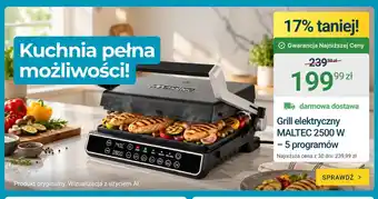 ERLI Grill elektryczny Maltec 5 programów oferta