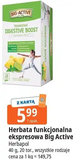 E.Leclerc Herbata funkcjonalna ekspresowa Big Active Herbapol oferta