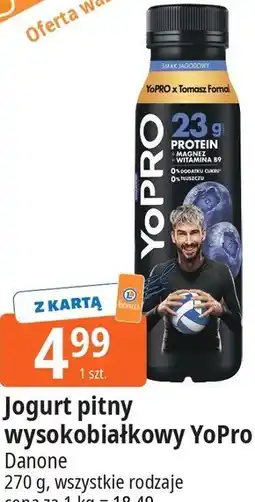 E.Leclerc Jogurt pitny wysokobiałkowy YoPro Danone oferta