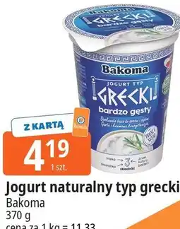 E.Leclerc Jogurt naturalny typ grecki Bakoma oferta