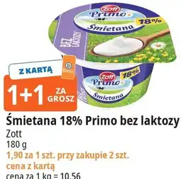 E.Leclerc Śmietana 18% Primo bez laktozy Zott oferta