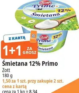 E.Leclerc Śmietana 12% Primo Zott oferta