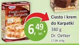 Orzech Ciasto i krem do Karpatki Dr. Oetker oferta