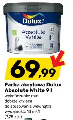 Bricomarche Farba akrylowa Dulux Absolute White oferta