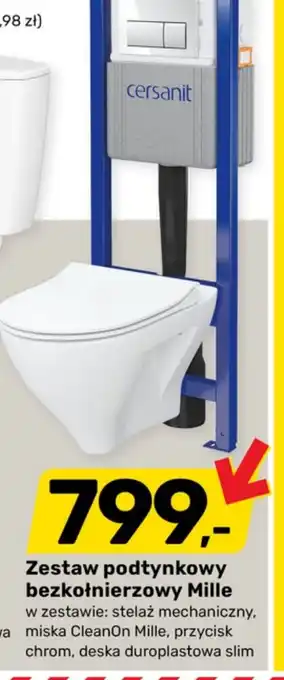 Zestaw podtynkowy bezkołnierzowy Mille