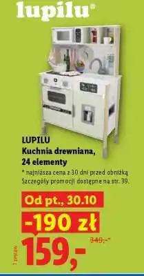 Lidl LUPILU Kuchnia drewniana, 24 elementy oferta