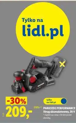 Lidl PARKSIDE PERFORMANCE Strug akumulatorowy, 20 V oferta