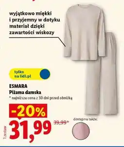 Lidl Esmara Piżama damska oferta