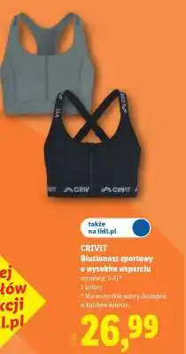 Lidl CRIVIT Biustonosz sportowy o wysokim wsparciu oferta