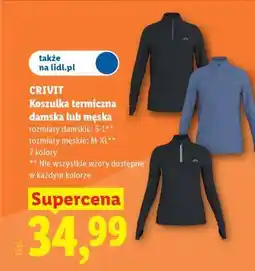 Lidl CRIVIT Koszulka termiczna damska lub męska oferta