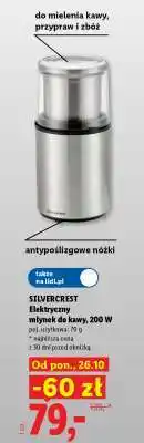 Lidl SILVERCREST Elektryczny młynek do kawy, 200 W oferta