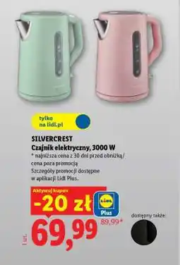 Lidl SILVERCREST Czajnik elektryczny, 3000 W oferta