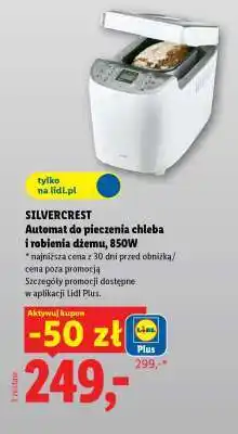 Lidl SILVERCREST Automat do pieczenia chleba i robienia dżemu, 850W oferta